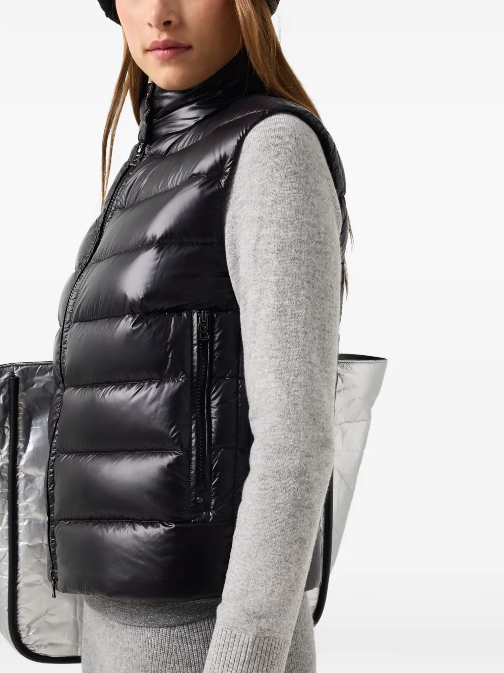 BOGNER Milly quilted gilet Zwart