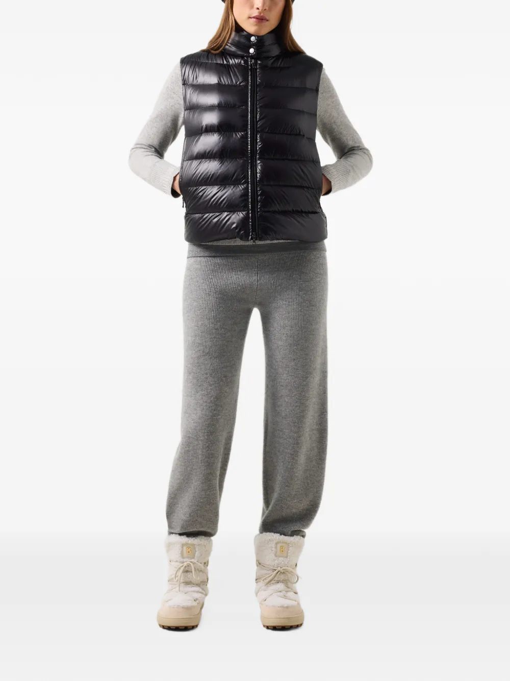 BOGNER Milly quilted gilet Zwart