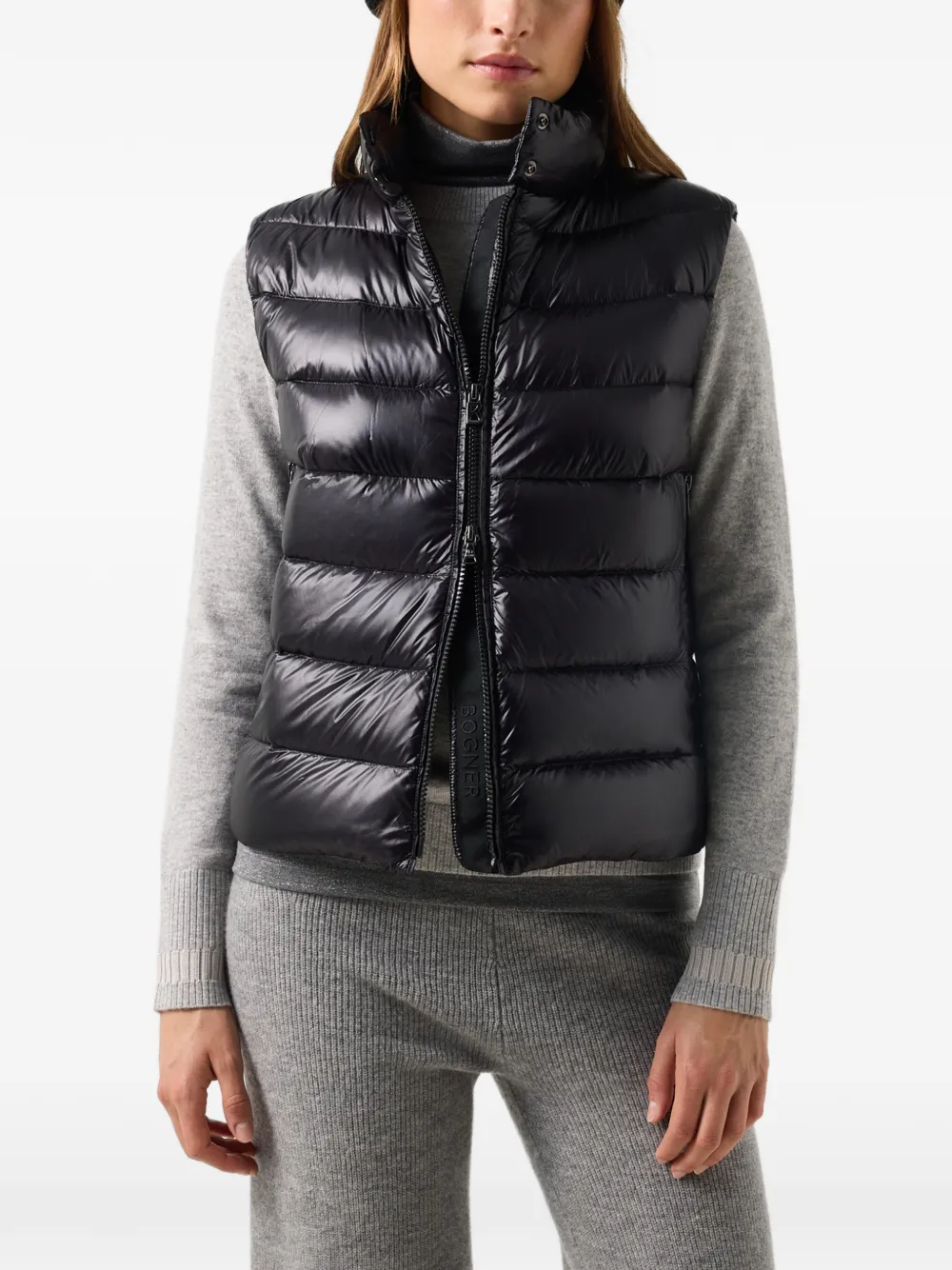 BOGNER Milly quilted gilet Zwart