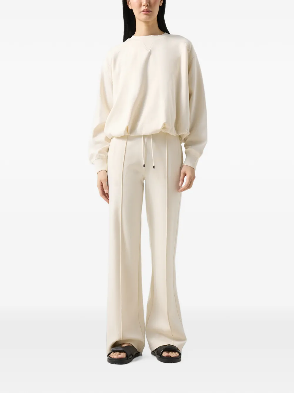 BOGNER Chloe logo-embossed sweater Beige