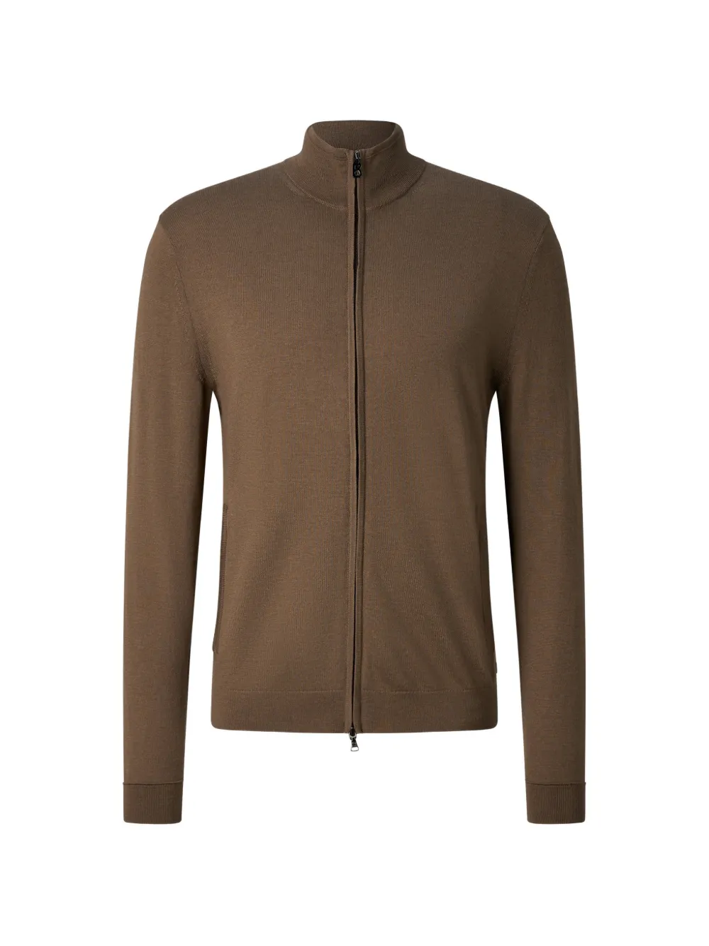 BOGNER cardigan Oscar à fermeture zippée - Marron