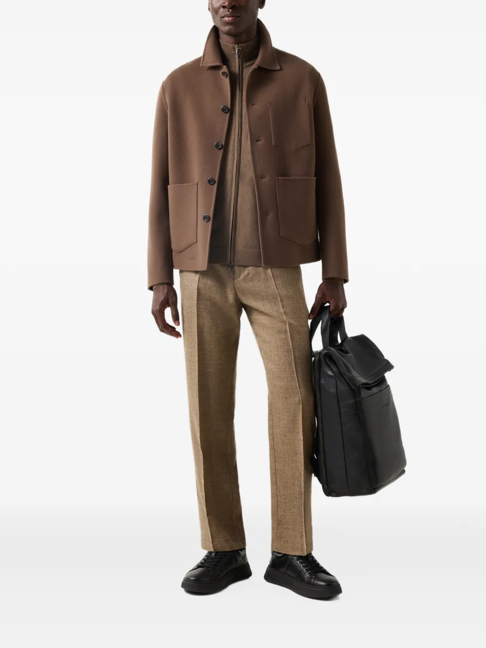 BOGNER Oscar zip-up cardigan Bruin