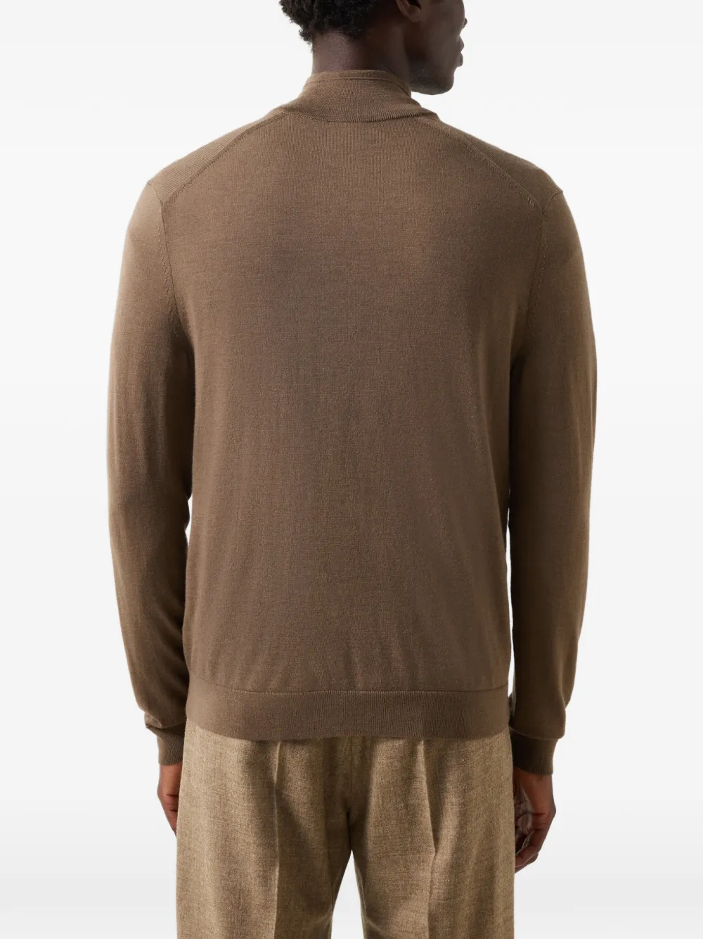 BOGNER Oscar zip-up cardigan Bruin