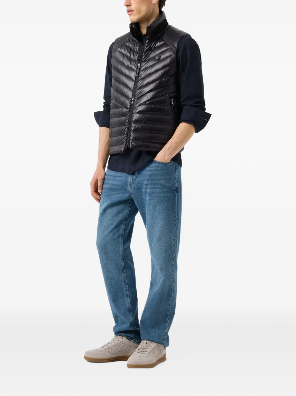BOGNER Lasse quilted down gilet Zwart