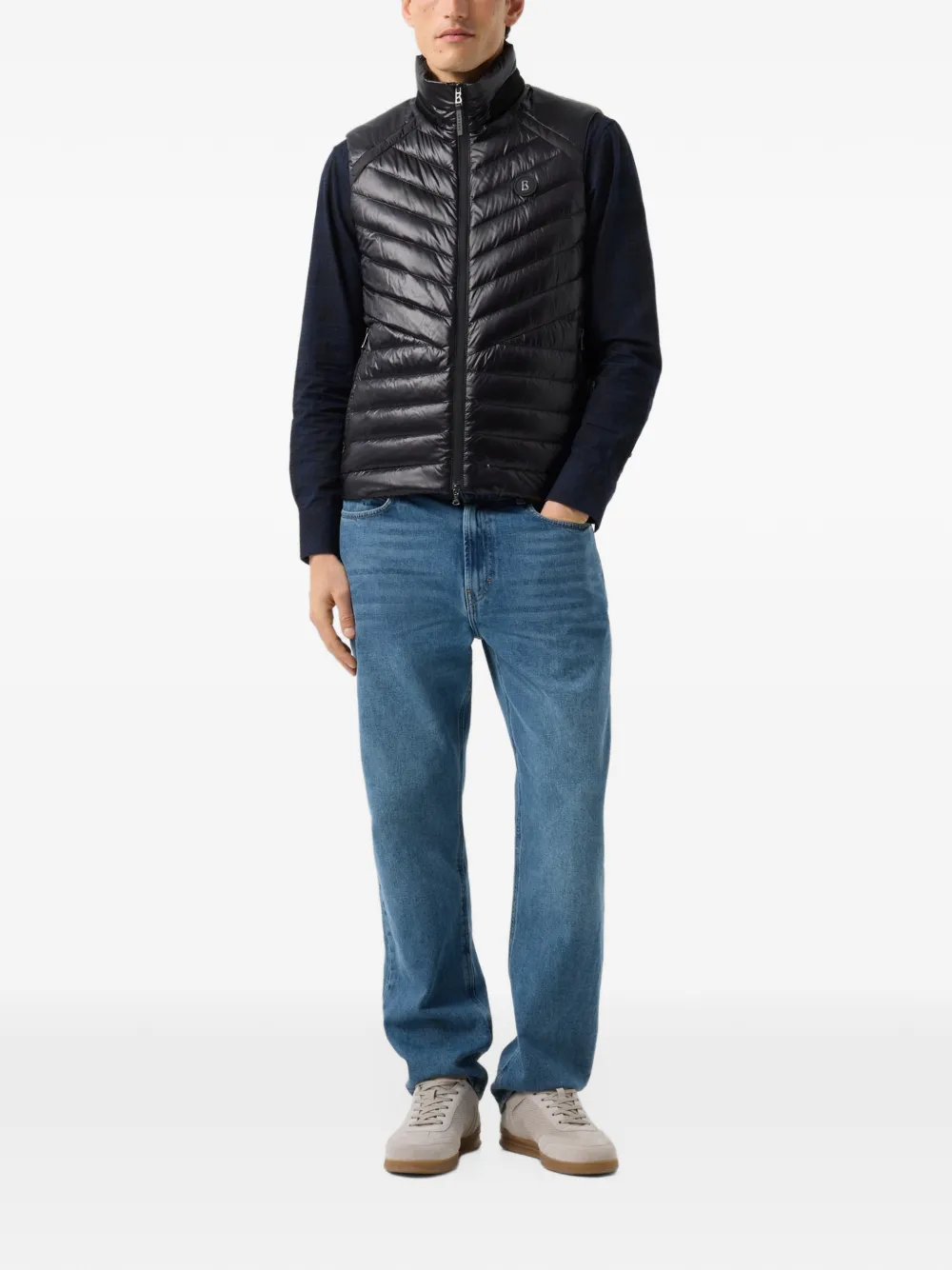 BOGNER Lasse quilted down gilet Zwart
