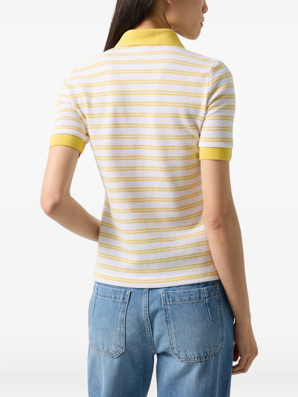 BOGNER Wendy striped polo shirt Wit