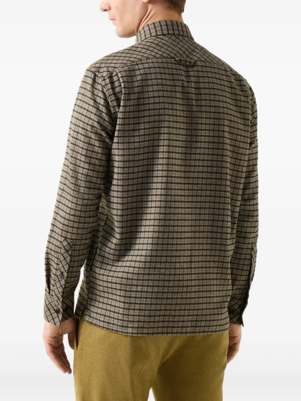 BOGNER Hardy checked flannel shirt Beige