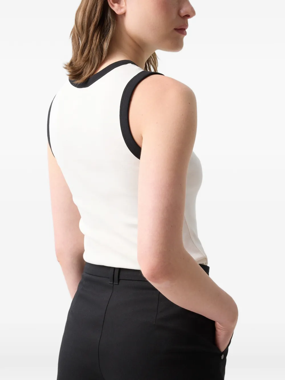 BOGNER Niki logo-stitching tank top Wit