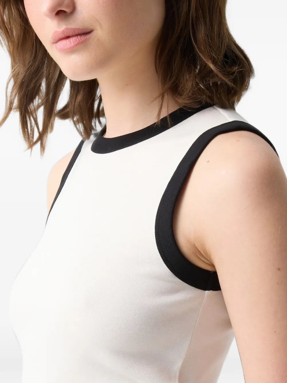 BOGNER Niki logo-stitching tank top Wit