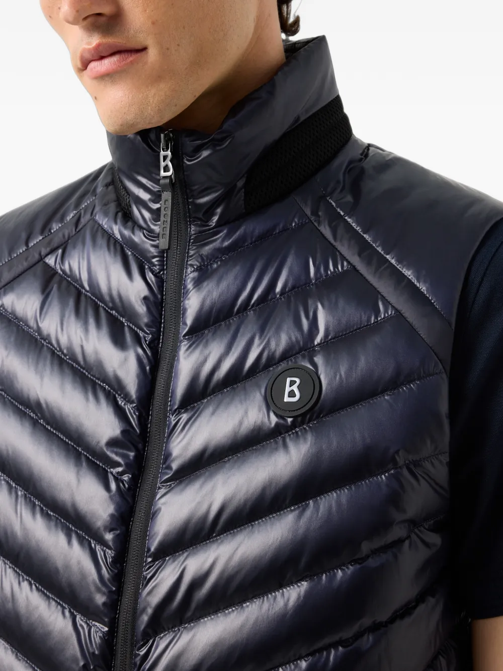 BOGNER Lasse quilted gilet Blauw