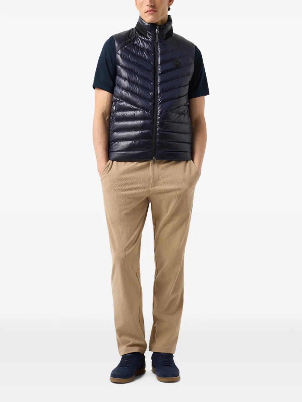 BOGNER Lasse quilted gilet Blauw