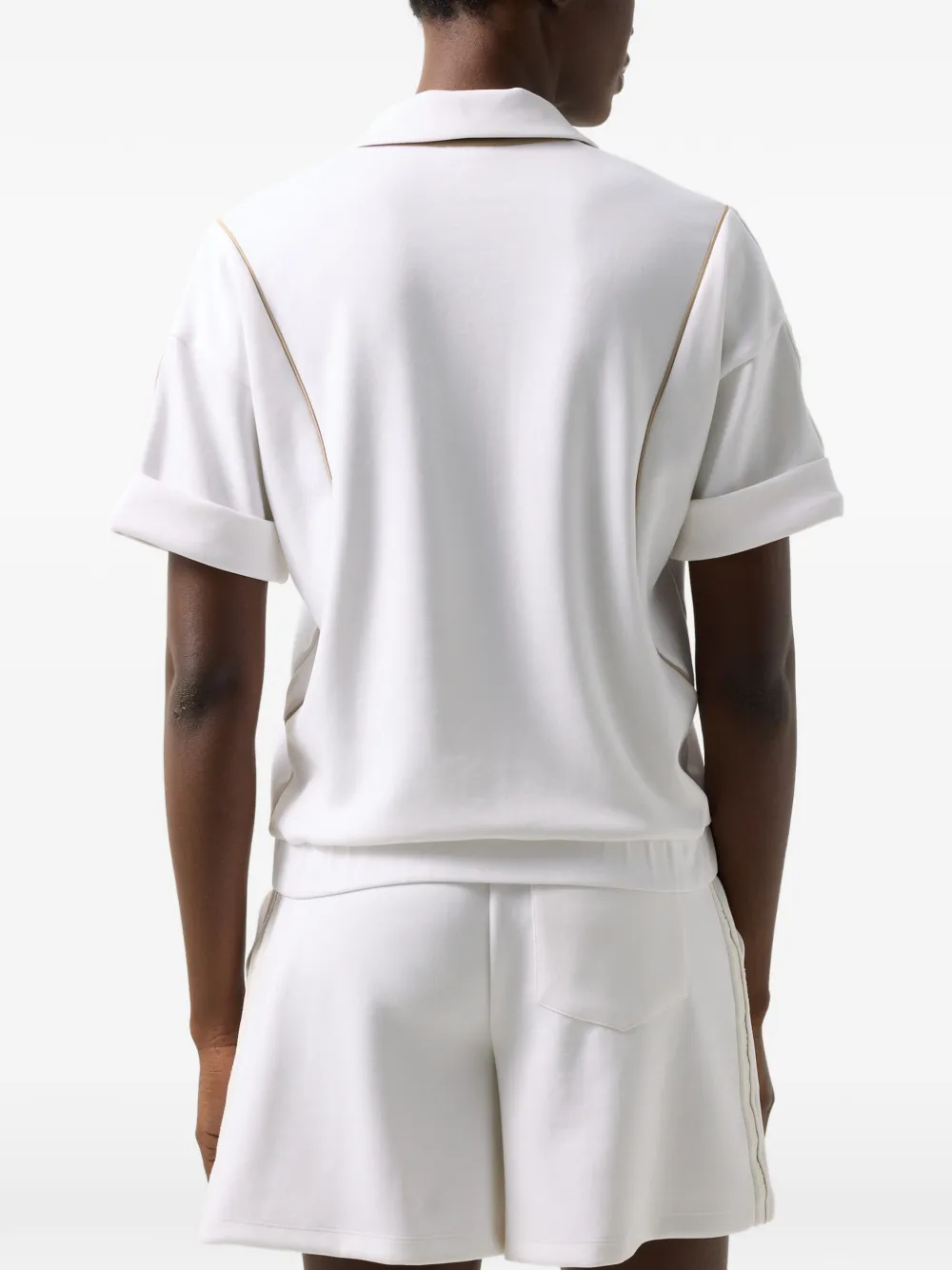 BOGNER Finya polo-collar top Wit