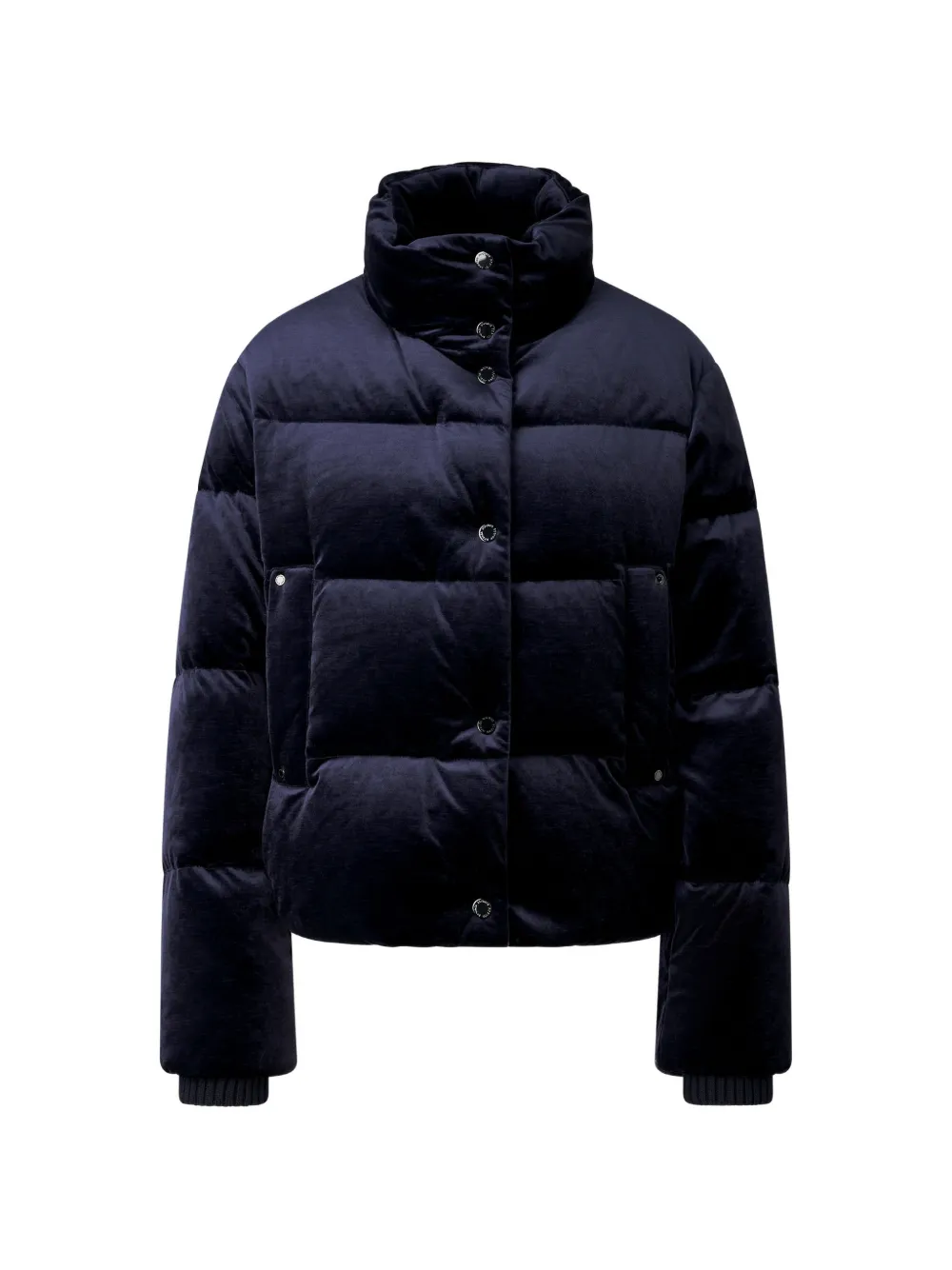 BOGNER Oliva velvet-finish puffer jacket - Blau