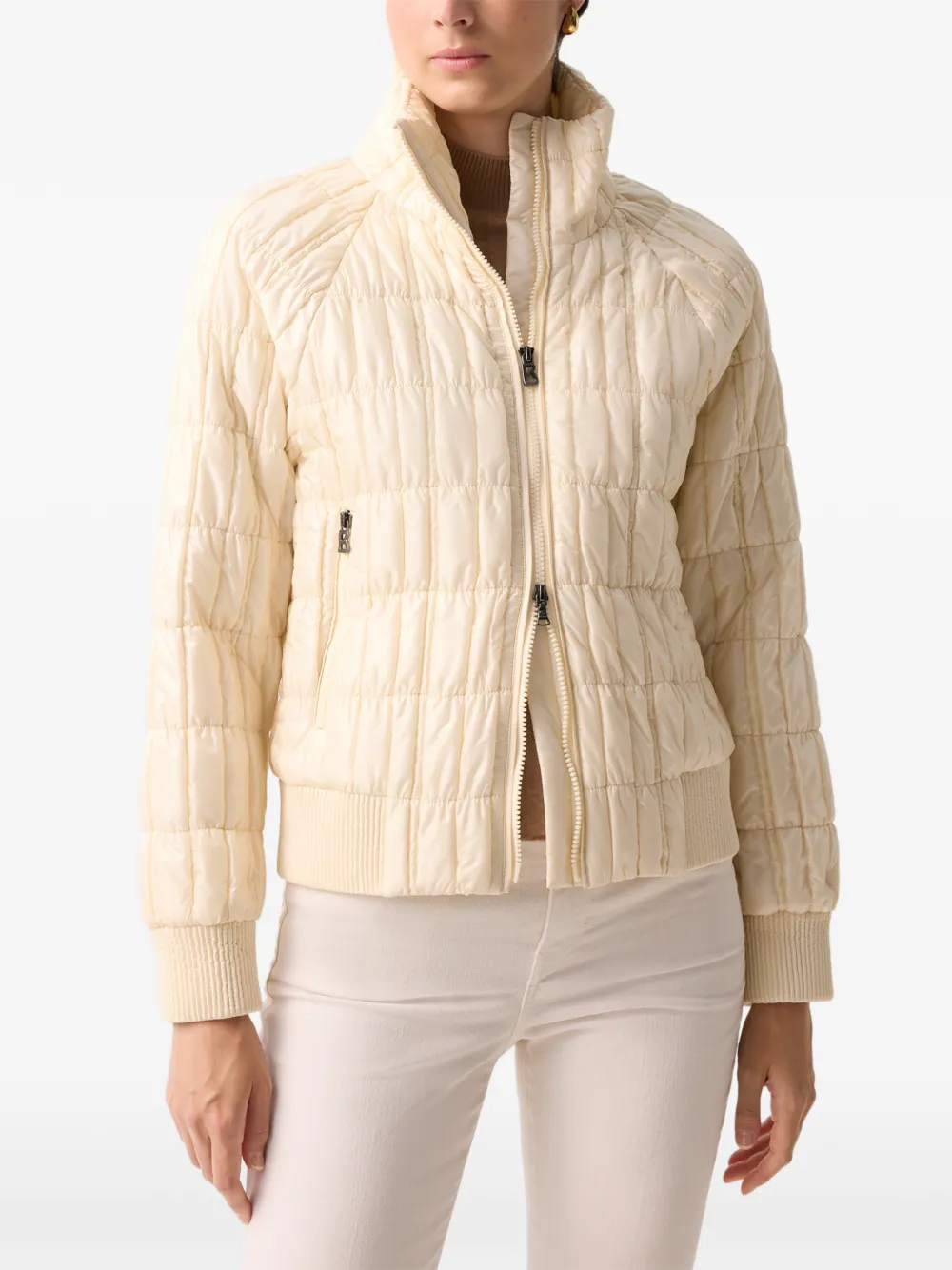 BOGNER Gesteppte Jacke mit gesmoktem Detail - Nude