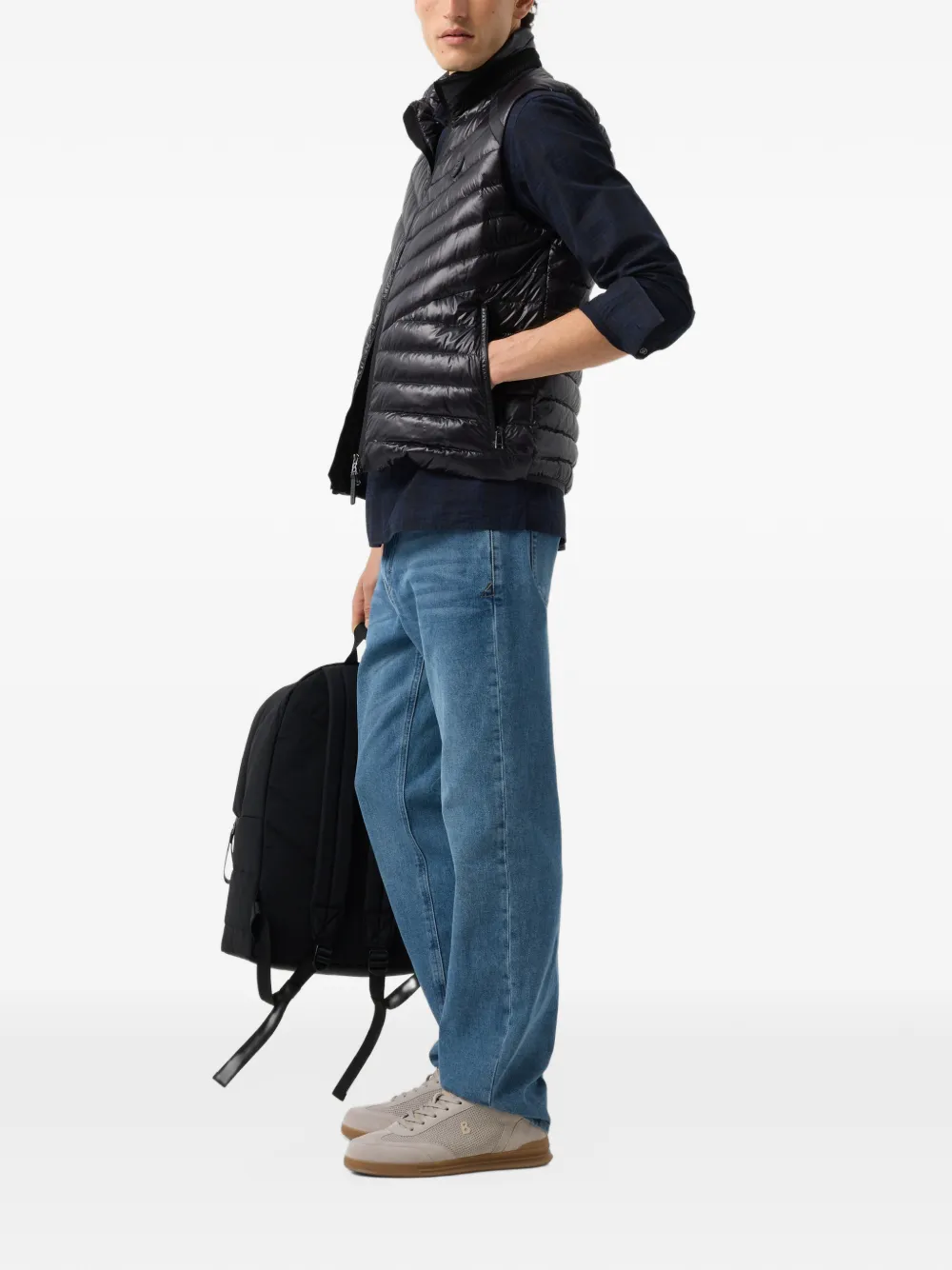 BOGNER Hardy check-pattern shirt Blauw
