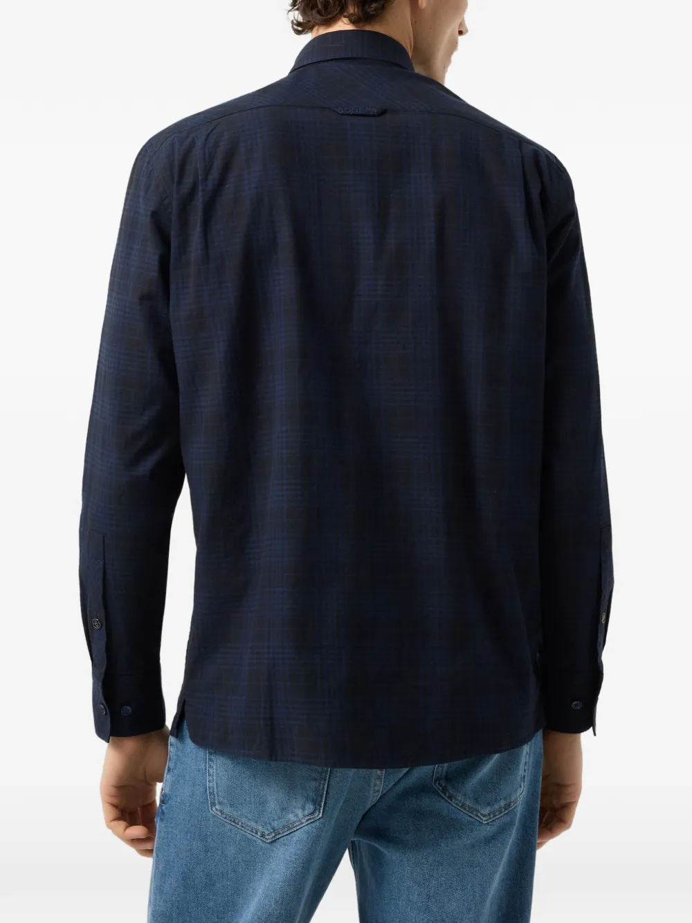 BOGNER Hardy check-pattern shirt Blauw