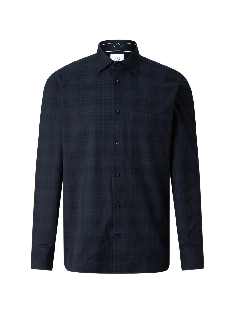 BOGNER Hardy check-pattern shirt - Blau