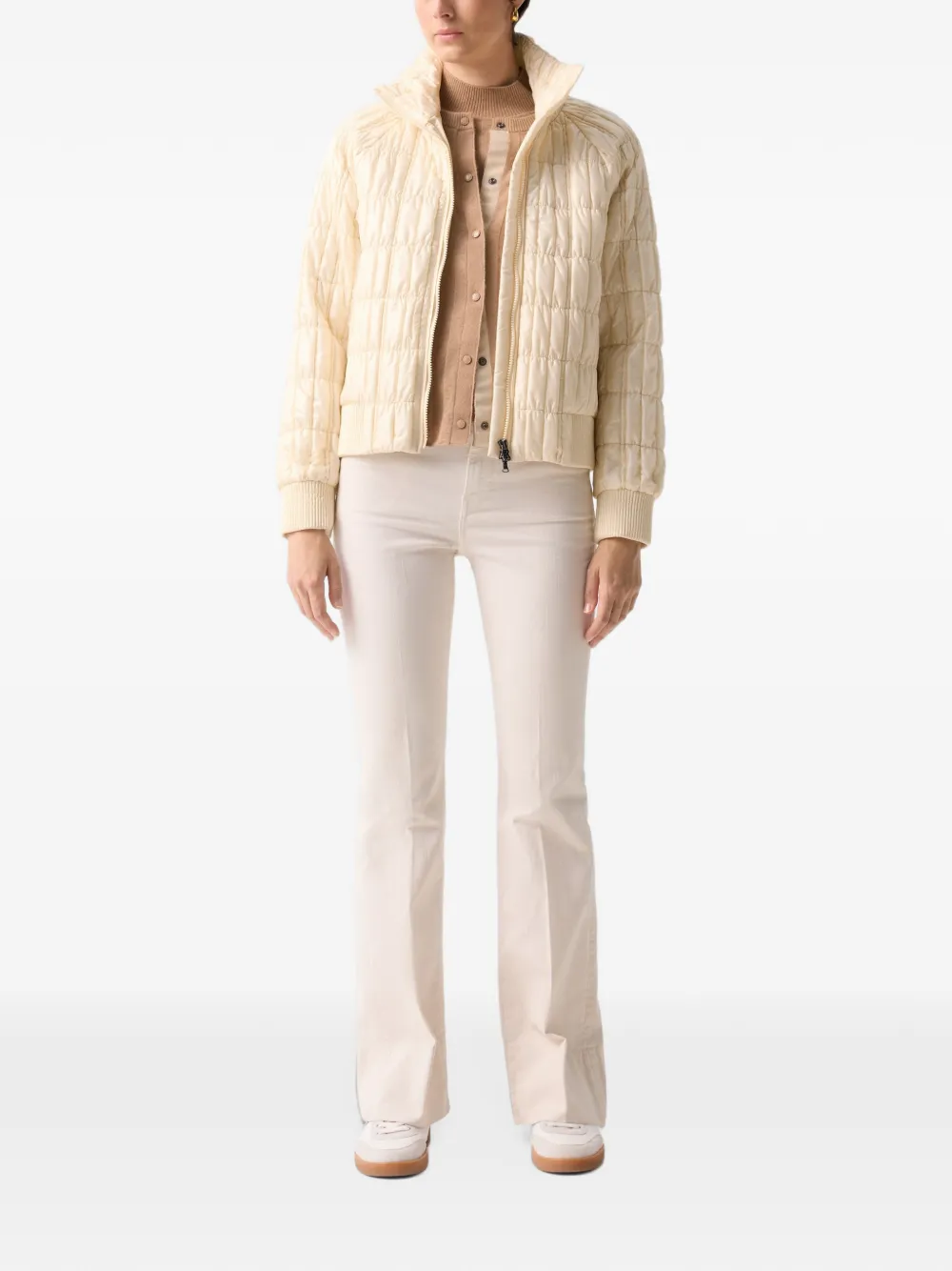 BOGNER Tanja ribbed-knit cardigan Bruin