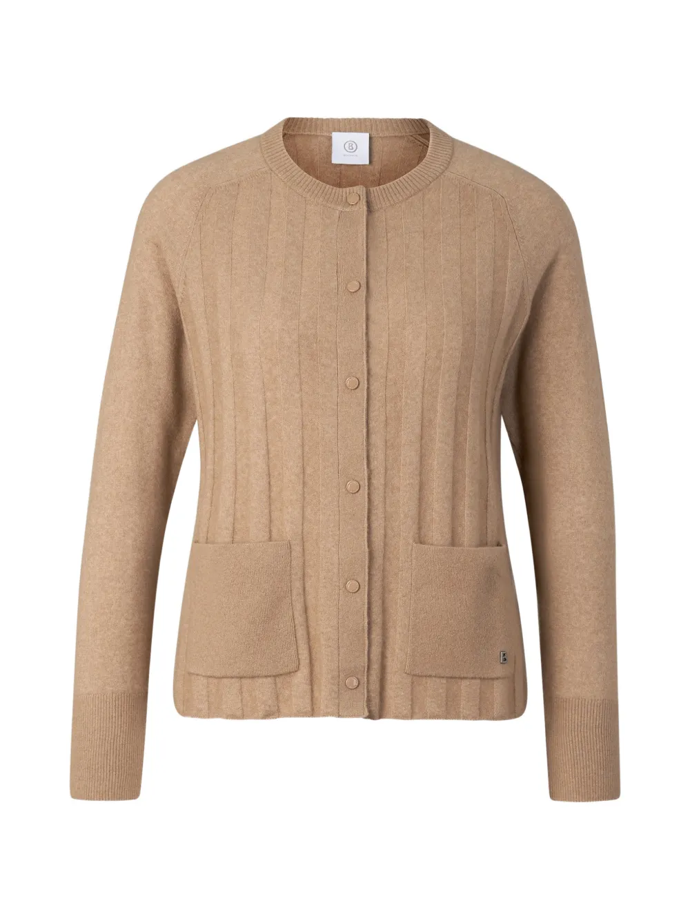 BOGNER cardigan Tanja en maille côtelée - Marron