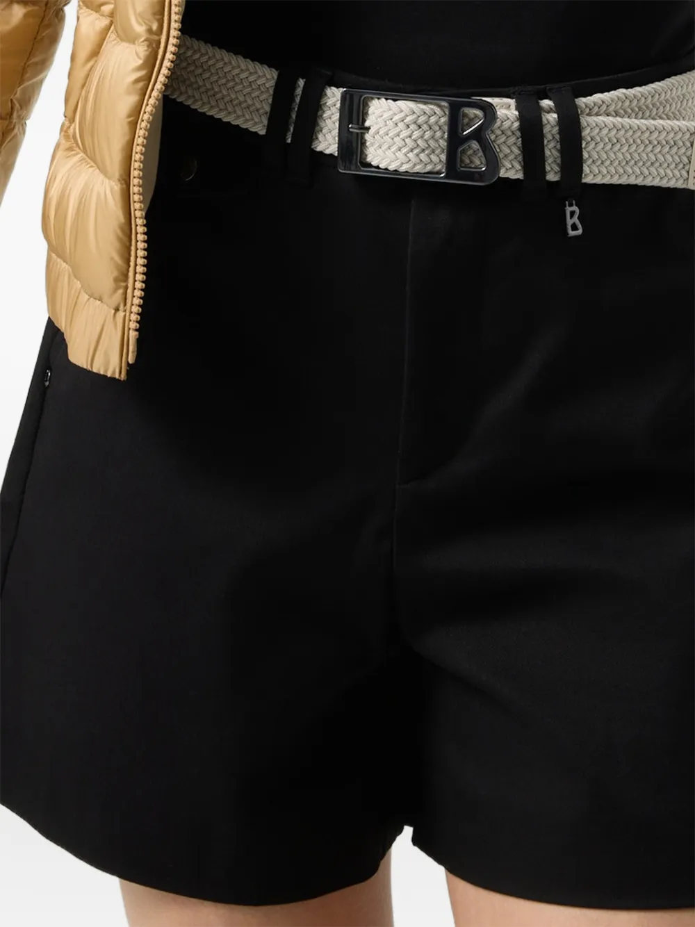 BOGNER Lissy gabardine tailored shorts Zwart