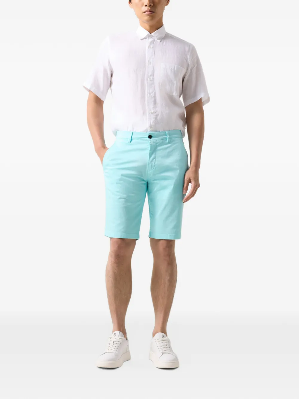 BOGNER Miami cotton chino shorts Blauw