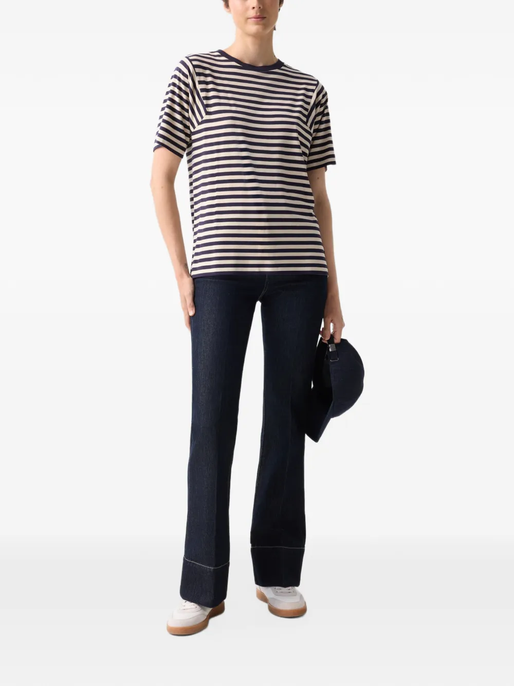 BOGNER Raya striped T-shirt Blauw