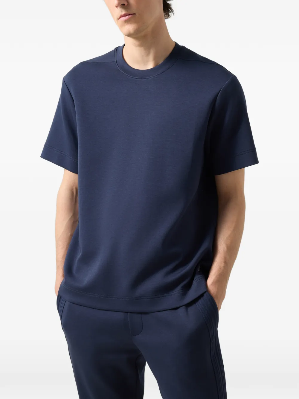 BOGNER Elija logo-plaque T-shirt Blauw