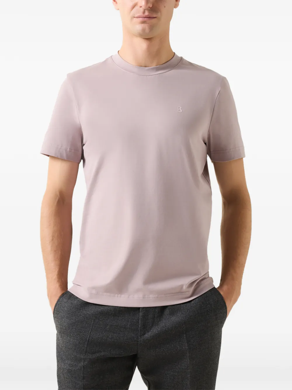 BOGNER Ryan logo-print T-shirt Roze