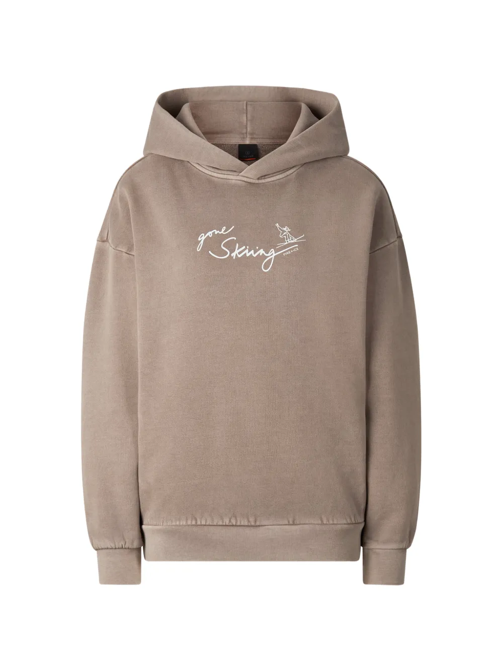 BOGNER FIRE+ICE Sibel logo-print cotton hoodie Beige