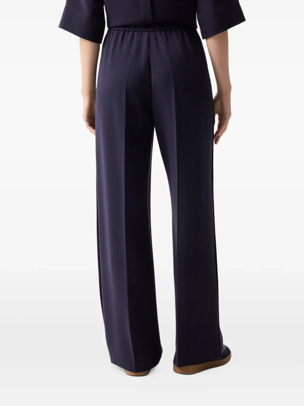 BOGNER Enny pleated crêpe trousers Blauw