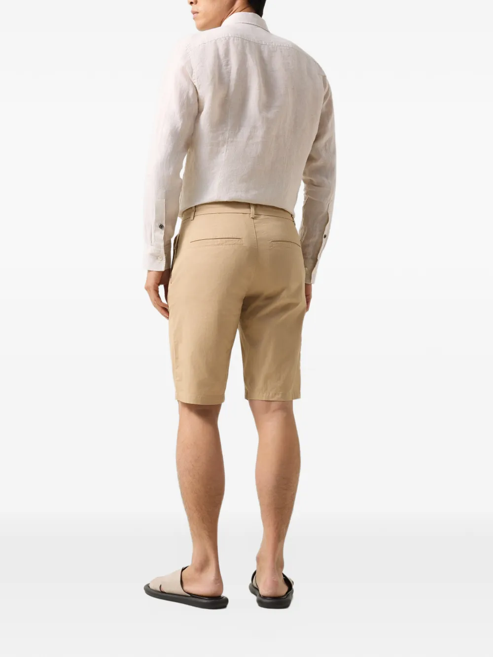 BOGNER Cole drawstring twill shorts Beige