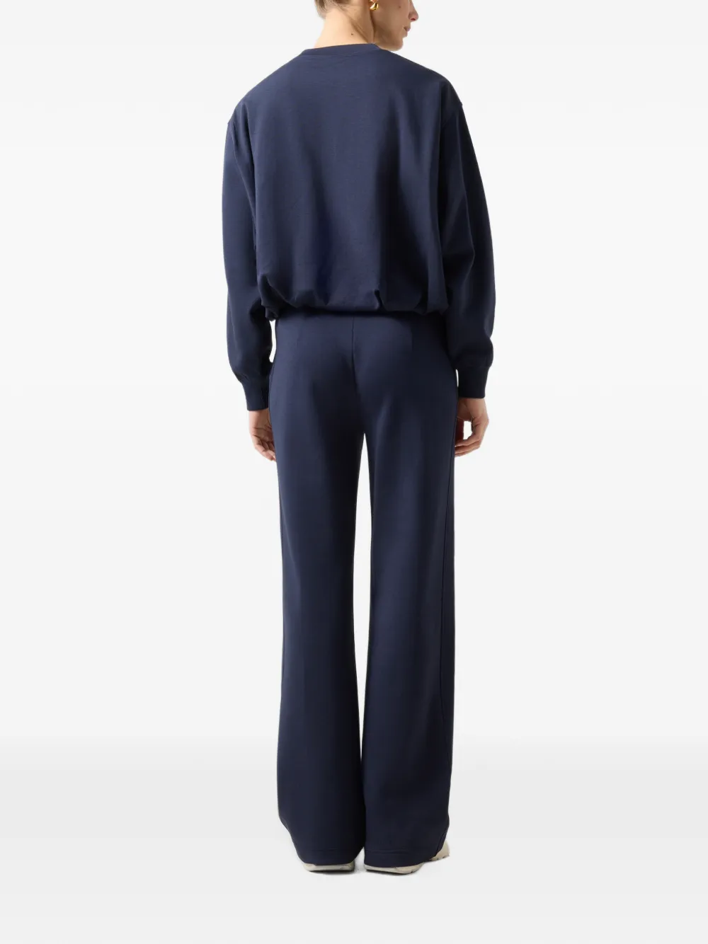 BOGNER Chloe logo-embossed sweatshirt Blauw