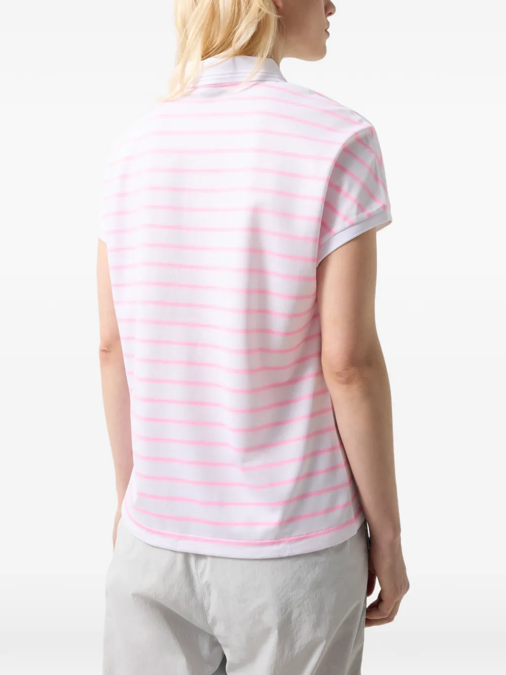 BOGNER FIRE+ICE Gaja striped piqué polo shirt Wit