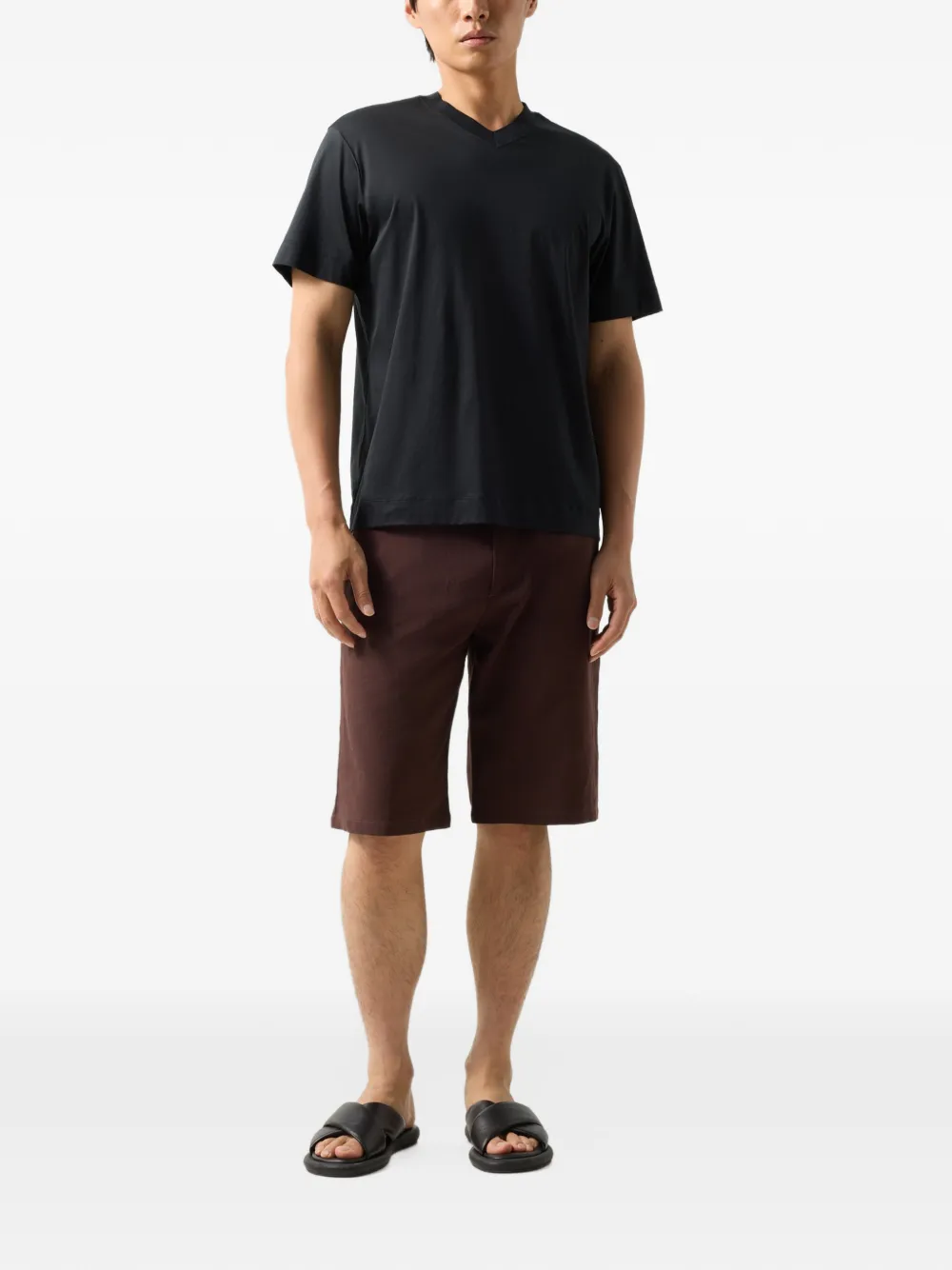 BOGNER Tiam T-shirt met V-hals Zwart