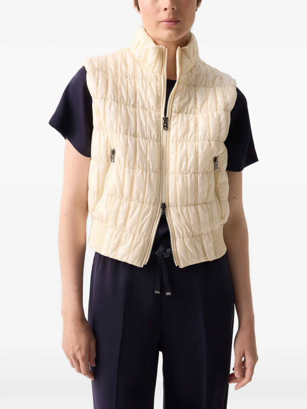 BOGNER Sally quilted gilet - Nude