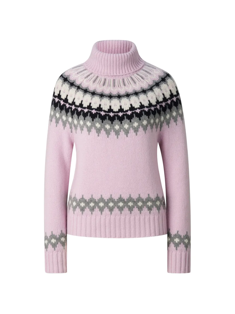 BOGNER Ingrid fair-isle sweater Roze