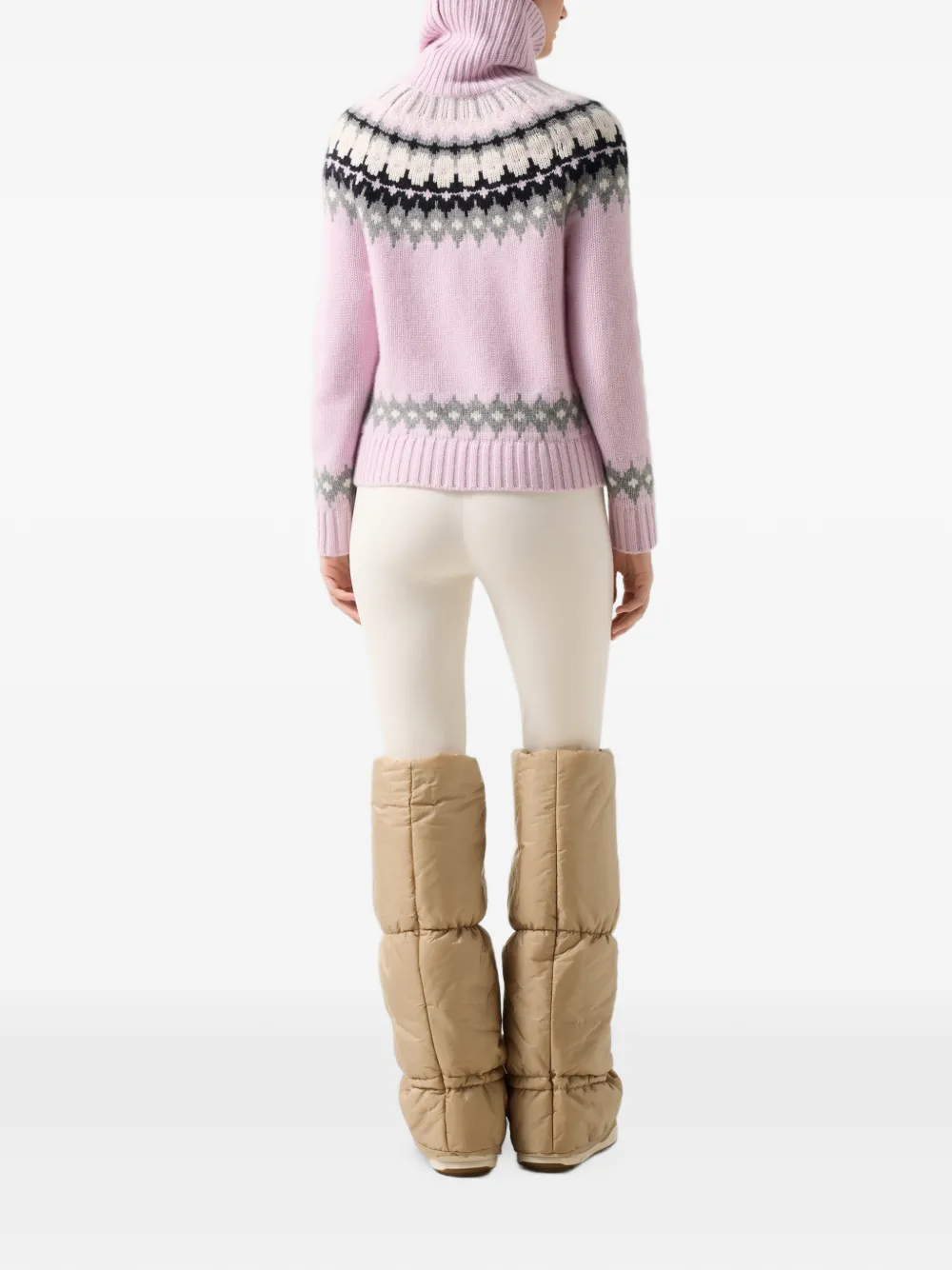 BOGNER Ingrid fair-isle sweater Roze