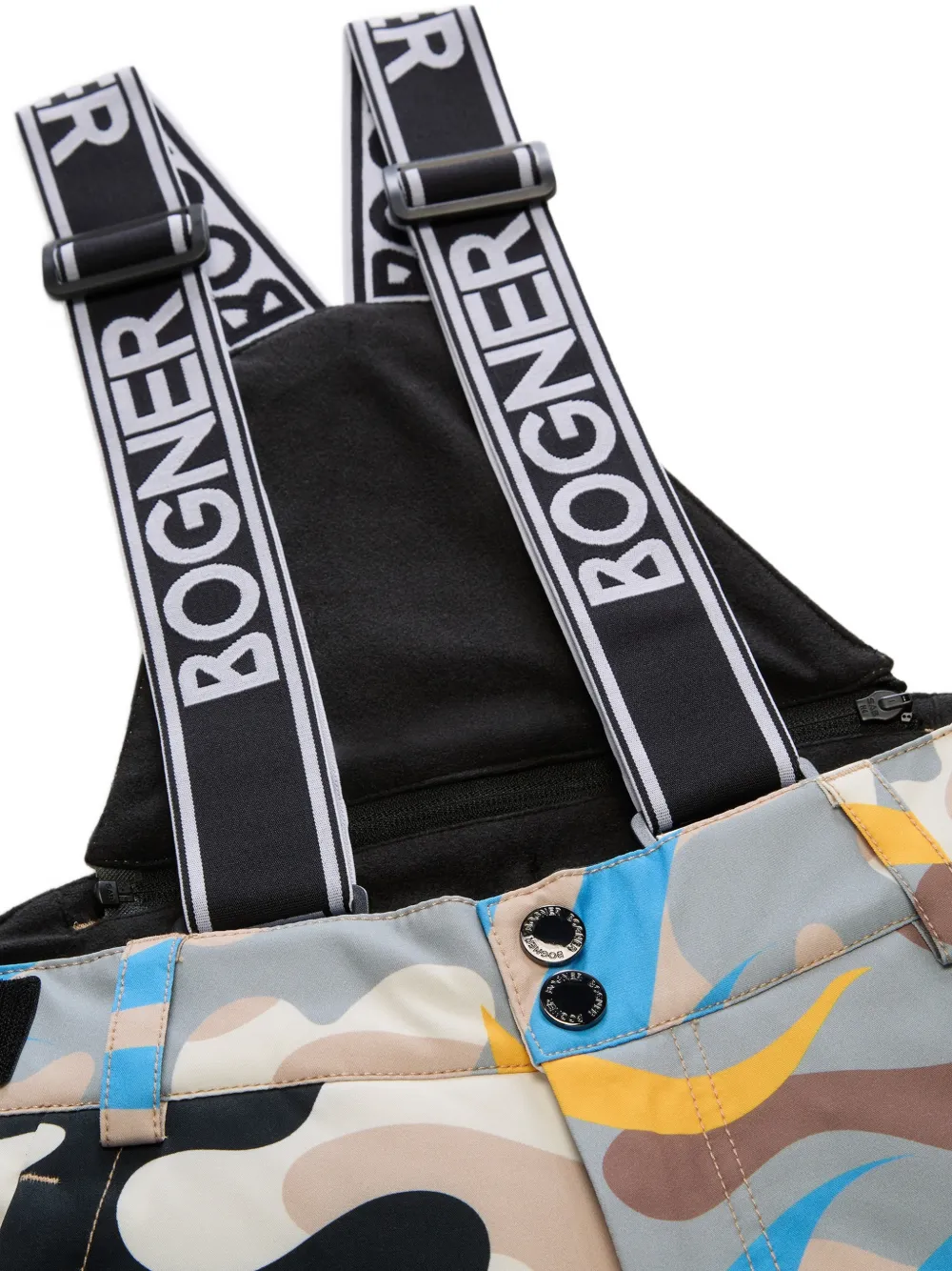 Bogner Kids Yuki camouflage-print ski trousers Beige