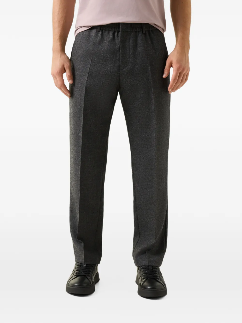 BOGNER Marcus pressed-crease trousers Grijs