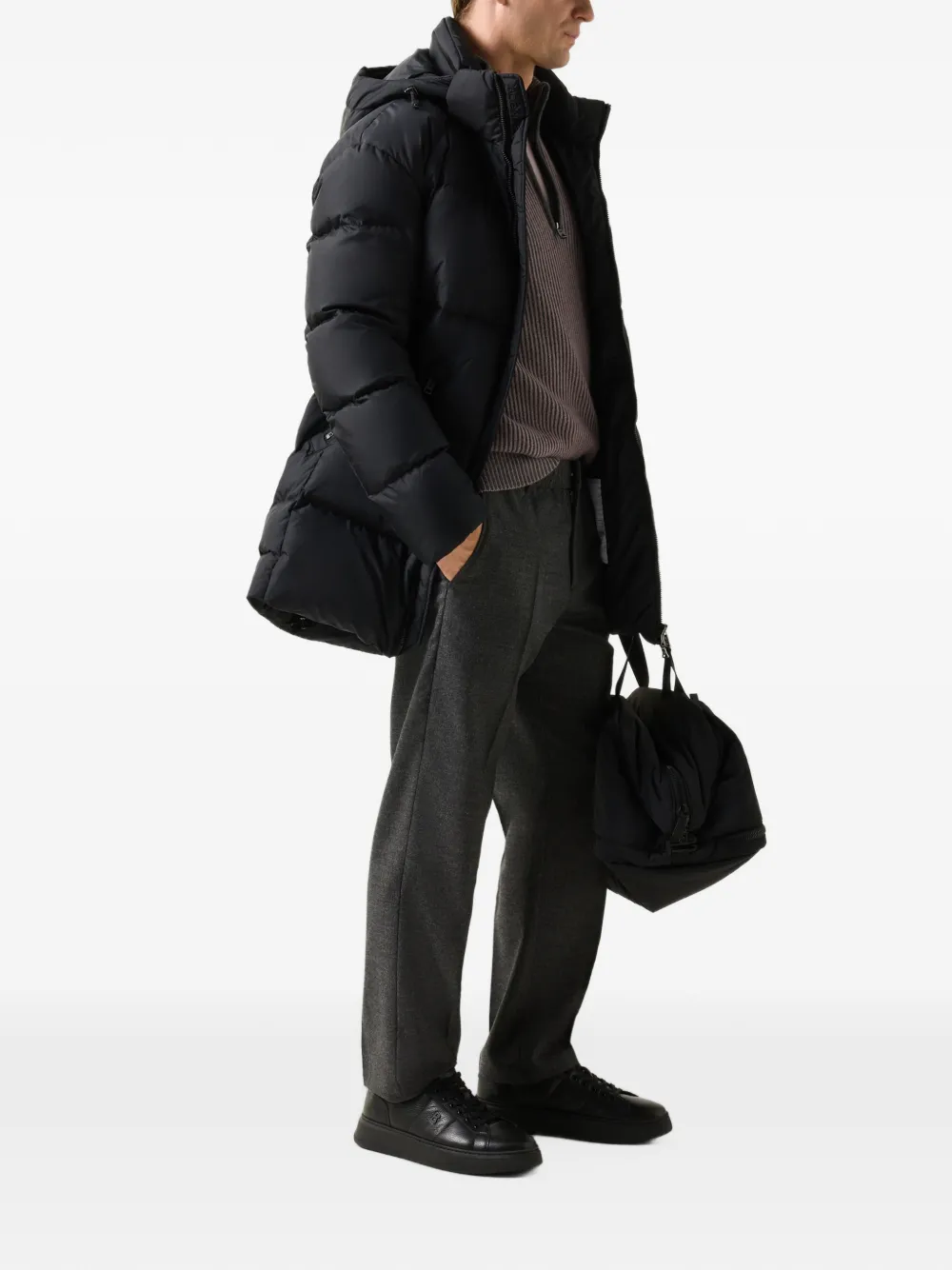 BOGNER Marcus pressed-crease trousers Grijs