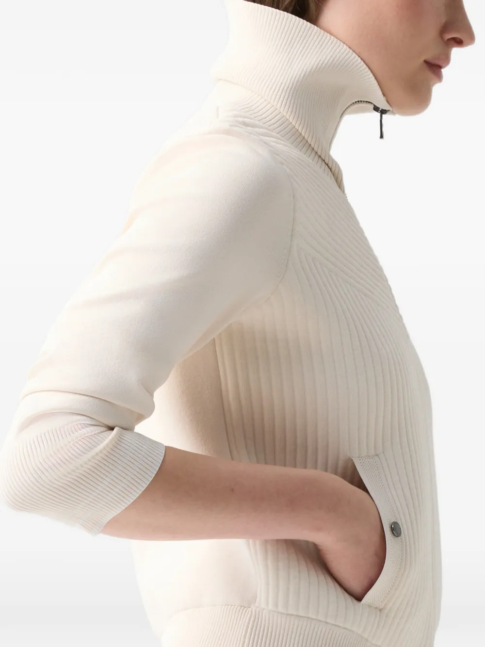 BOGNER Jana ribbed cardigan Wit