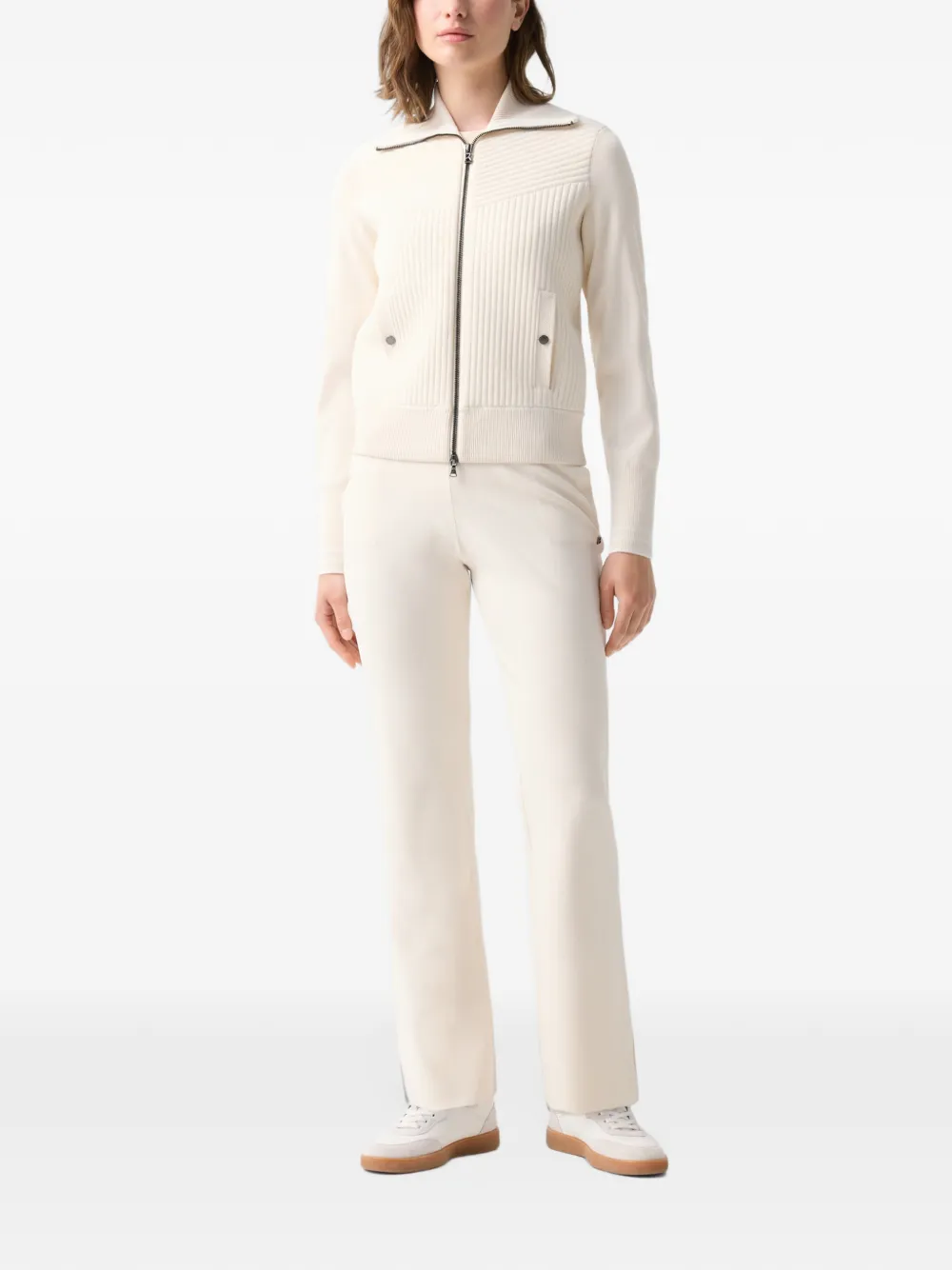 BOGNER Jana ribbed cardigan Wit