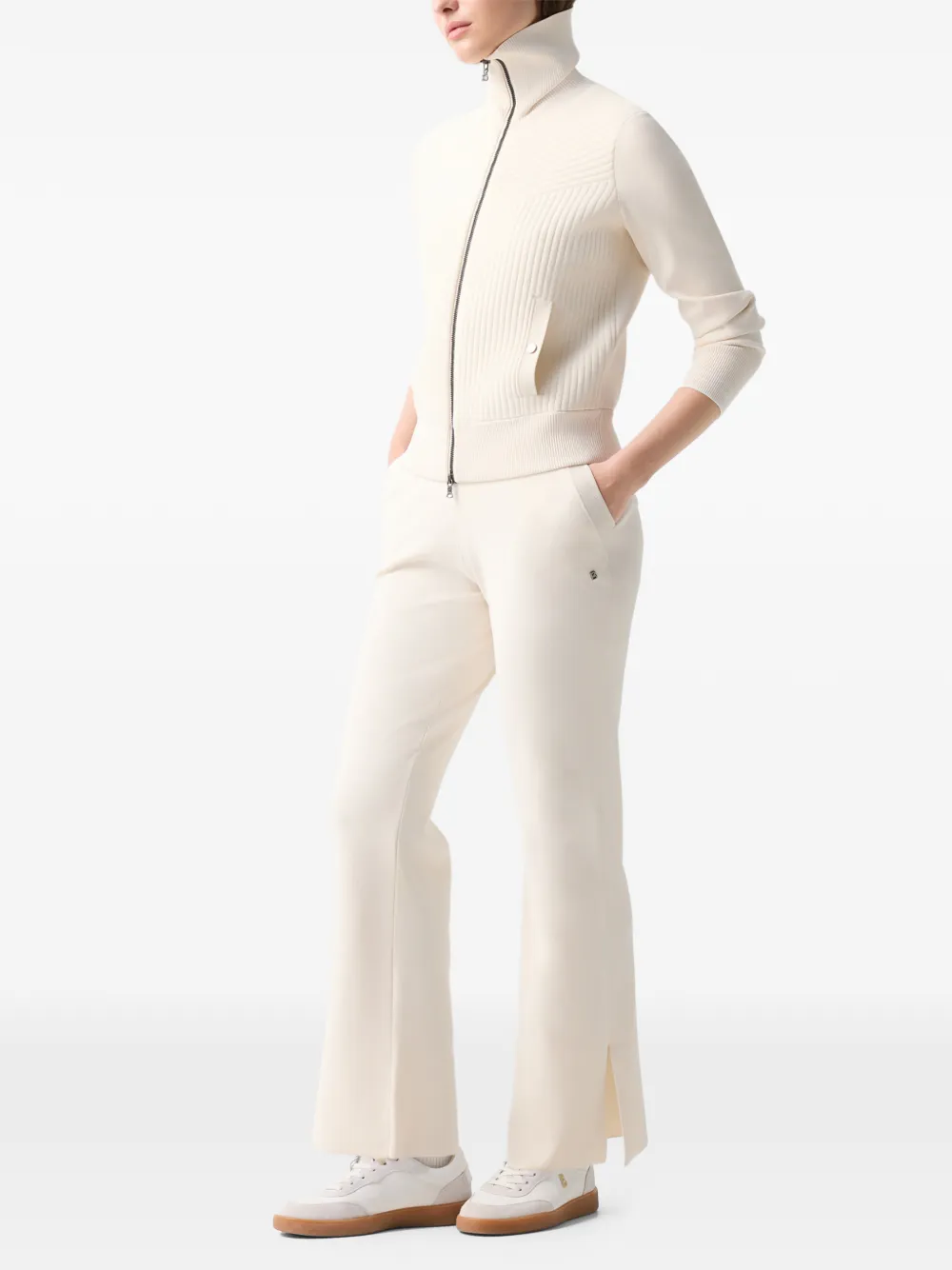 BOGNER Jana ribbed cardigan Wit