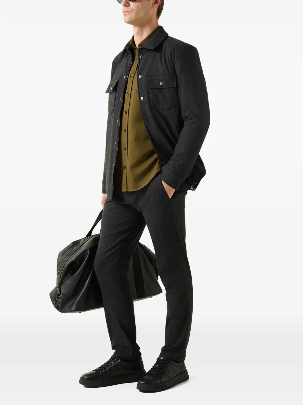 BOGNER Timi flannel shirt Groen