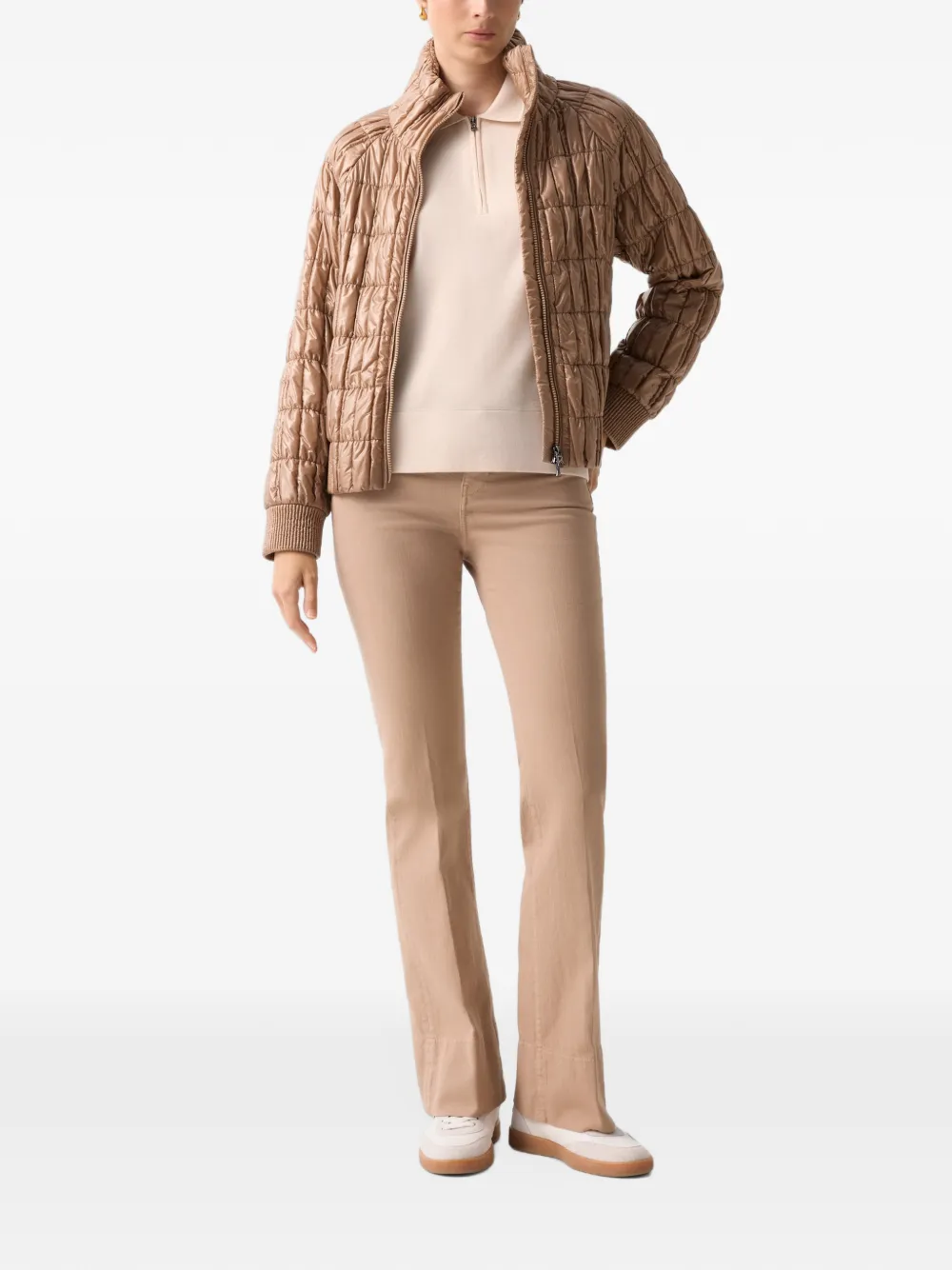 BOGNER Maureen zip-neck polo top Wit