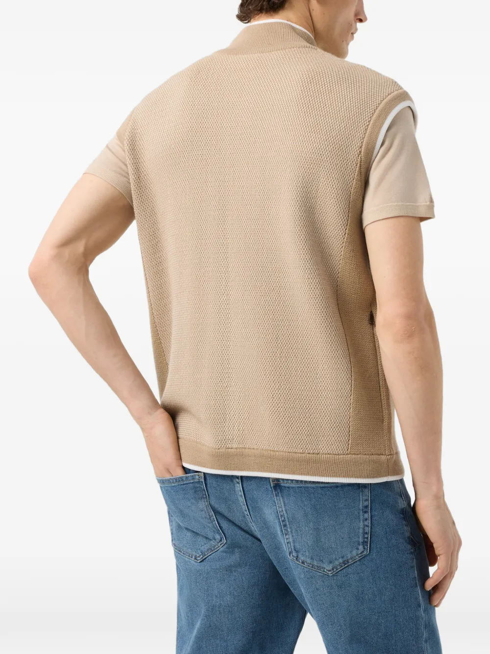 BOGNER Enzo gebreid vest Beige