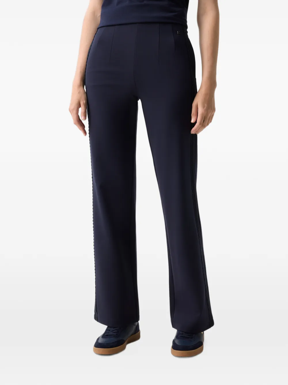 BOGNER Lana lace-trim trousers Blauw