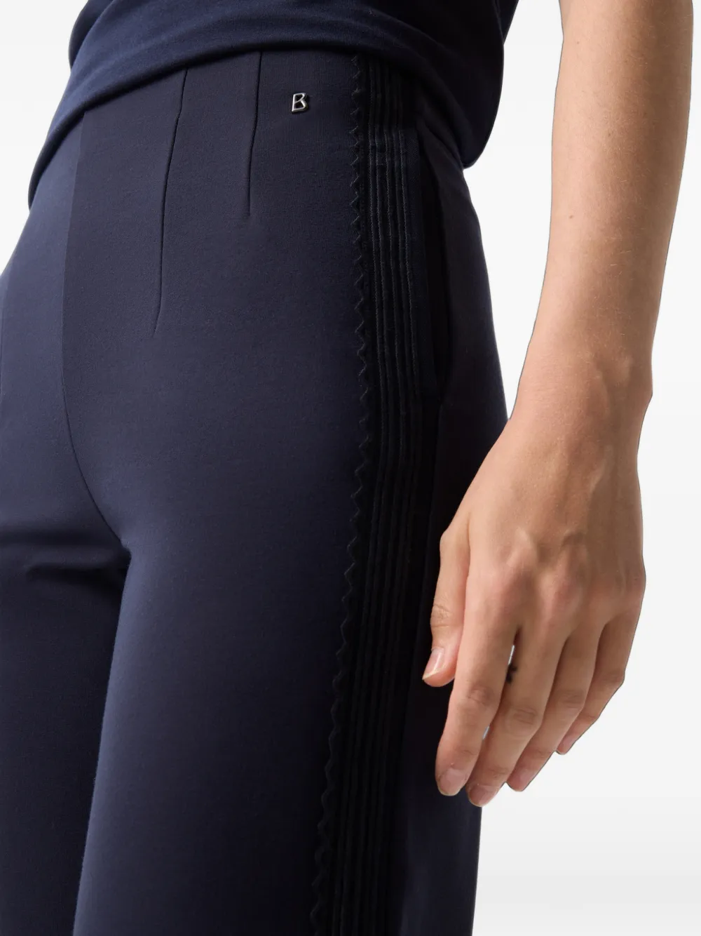 BOGNER Lana lace-trim trousers Blauw