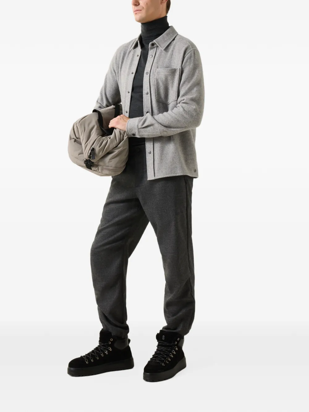 BOGNER Gordon roll-neck sweater Grijs