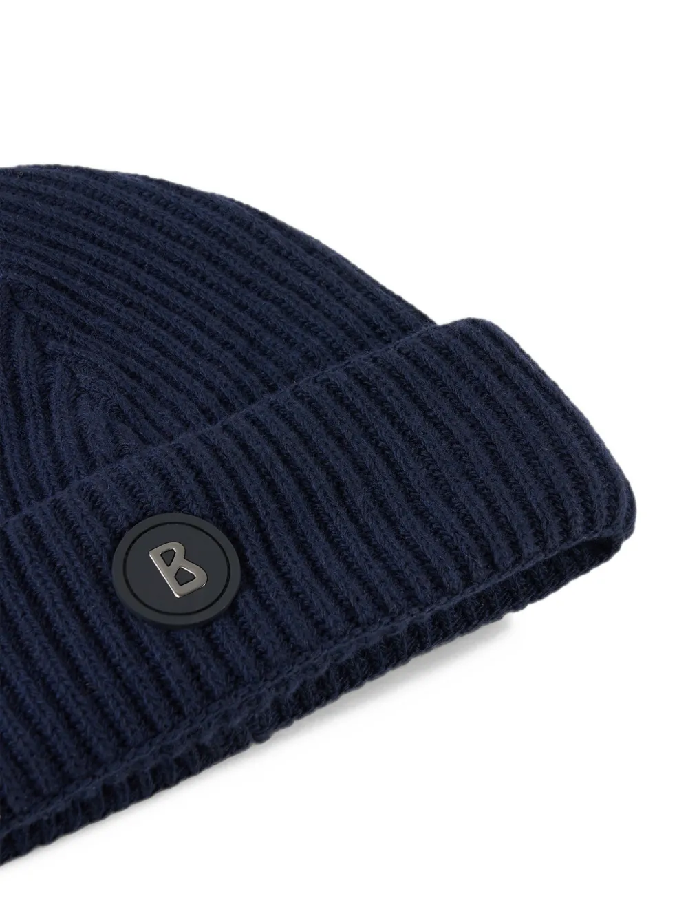BOGNER Gustav ribbed-knit beanie hat Blauw